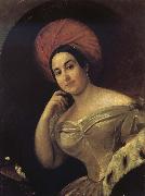 Karl Briullov Portrait of Yekaterina Semionova France oil painting reproduction